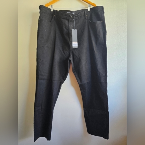 NWT!  Good Counsel, Malone Stretch Jean Straight Leg, Black 52x32 - Picture 3 of 9